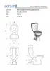 CERSANIT MITO Stand- WC Toilette Keramik Komplett Set mit Produktbild-Vorschau 4