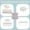 ZMH LED Plafonnier Blanc Plat Plafonnier 18W 23CM Angulaire Voir les images du produit 6
