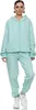 Damen Jogginganzug einfarbig 100% Baumwolle 586 Mint S Produktbild-Vorschau 3
