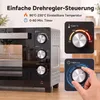HOMCOM Mini Backofen mit Umluft, Drehspieß, 36L 90–230℃ 60 Produktbild-Vorschau 7