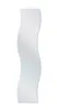 A vertical, wavy mirror on a white background. Produktbild-Vorschau