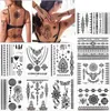 Temporäres Henna Tattoo Aufkleber Set für Frauen (10 Produktbild-Vorschau 1