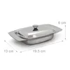 Contenitore per burro Relaxdays con manico, 6 x 19,5 x 13 Anteprima dell’immagine prodotto 4