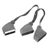 Scart Y-adapter: 1x stekker naar 2x aansluiting Productafbeelding-voorbeeld 1