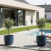 Provencelia Keramik Pflanzkübel Mars Blau, Ø30 x H30 cm, Produktbild-Vorschau 4
