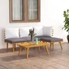 set da giardino da 8 pezzi con cuscini in legno massiccio Anteprima dell’immagine prodotto 15