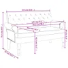 vidaXL Banc avec dossier vin rouge 120x62x75,5 cm Tissu Voir les images du produit 8