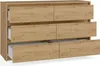 Kommode Karl mit 6 Schubladen 120 cm Artisan-Eiche Produktbild-Vorschau 2