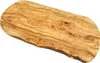 A rustic olive wood cutting board is shown against a white background. Produktbild-Vorschau
