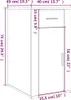 vidaXL Büroschrank Räuchereiche 40x49x75 cm Holzwerkstoff Produktbild-Vorschau 8