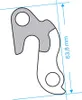 Gancio deragliatore Gh-068 M8X0,75 viti incluse Anteprima dell’immagine prodotto 5