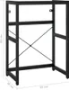vidaXL Stojak łazienkowy pod umywalkę czarny 59x38x83 cm Podgląd zdjęcia produktu 8