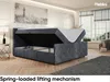 MEBLINI Boxspringbett mit Bettkasten - Gepolstert Produktbild-Vorschau 3