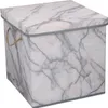 Aufbewahrungsbox faltbar 31x31x31cm mit Deckel und Griffen Produktbild-Vorschau 1