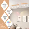 ZMH Plafonnier Blanc Spot de plafond 3 flammes en bois Voir les images du produit 6