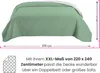 Tagesdecke 220x240 OEKO-TEX - grün hellgrau Produktbild-Vorschau 2