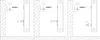 Diagrams showing the installation of wall brackets for heating elements. Produktbild-Vorschau