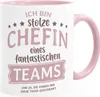 Kaffee-Tasse Bürotasse Spruch Ich bin stolze/r Chefin/Chef Produktbild-Vorschau 1