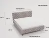 Polsterbett 180x200 Laval - Glamour Bett mit Lattenrost, Produktbild-Vorschau 6