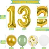 Dekorationsset zum 13. Geburtstag Banner Folienballons für Produktbild-Vorschau 3