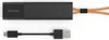 A black Invoxia GPS tracker with orange cables and a USB cable are shown against a white background. Náhľad obrázku produktu
