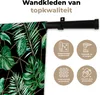 MuchoWow® Wandteppich Wandbehang Blätter - Grün - Abstrakt Produktbild-Vorschau 3