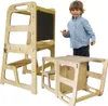 Lernturm klappbar für kinder 3in1 | Montessori-Küchenturm | Produktbild-Vorschau 2