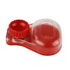 A red and clear plastic pet water dispenser with a ribbed cap. Produktbild-Vorschau