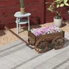 Outsunny bloembak in het ontwerp van een houten kar, Productafbeelding-voorbeeld 7