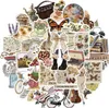 Sada nálepiek Vintage Cottagecore, 50 kusov, dekorácia DIY Náhľad obrázku produktu 5