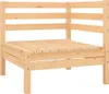 A corner section of a wooden outdoor lounge set. Produktbild-Vorschau