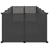 vidaXL Gabbia per piccoli animali nera 144x74x46,5 cm PP e Anteprima dell’immagine prodotto 12