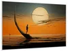 Wallario Wandbild Einsam im Sonneruntergang, Größe: 61 x Produktbild-Vorschau 2