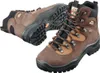 Two brown hiking boots are shown against a white background. One boot is in the foreground, facing slightly to the right, while the other is in the background, angled to the left. Produktbild-Vorschau