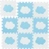 Tappetino puzzle Relaxdays con motivo a nuvole, 18 pezzi, Anteprima dell’immagine prodotto 1