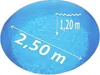 Pool Ø 2,50 x 1,20 m Folie blau 0,6mm EB, Stahl 0,6mm Produktbild-Vorschau 6