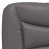 Kopfteil-Kissen Grau 100 cm Kunstleder 374559 Produktbild-Vorschau 8