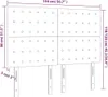 Kopfteil Weiß 144x5x118/128 cm Kunstleder Produktbild-Vorschau 8
