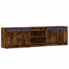 vidaXL TV skříňka s LED osvětlením kouřový dub 180x34x50 cm Náhled obrázku produktu 3