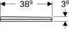 A diagram showing dimensions for a product. Anteprima dell’immagine prodotto