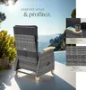 Fauteuil en rotin Pescara avec structure en aluminium, Voir les images du produit 4