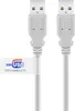 USB 2.0 Kabel, USB-A Stecker > USB-A Stecker (grau, 2 Produktbild-Vorschau 1
