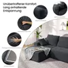 Couch L-Form,Sofa Links Samtstoff Vierersofa mit Produktbild-Vorschau 2
