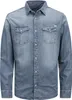 JACK & JONES Chemise unie à manches longues, col Kent, Voir les images du produit 8