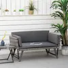 Polyrattan Gartensofa 2 Sitzer Gartenm?bel Loungesofa Produktbild-Vorschau 3