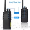 Two black Retevis walkie-talkies are shown with lines and text boxes indicating features. Anteprima dell’immagine prodotto