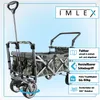 IMLEX Bollerwagen faltbar mit Dach IM-4268 Camouflage| Hohe Produktbild-Vorschau 1
