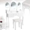 tectake® Schminktisch 90 x 40 x 145 cm Produktbild-Vorschau 6