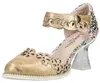 Laura Vita Damen Riemchenpumps florale Cut-Outs und Produktbild-Vorschau 7