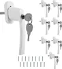 EINFEBEN 8X Fenstergriff weiß Alu Türgriff Fenstergriffe Produktbild-Vorschau 1